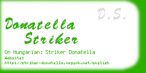 donatella striker business card